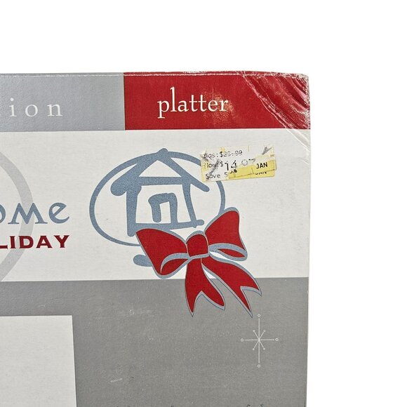 Whole Home Snowman Platter Holiday Collection Ceramic Vintage Christmas Decor - Picture 8 of 13